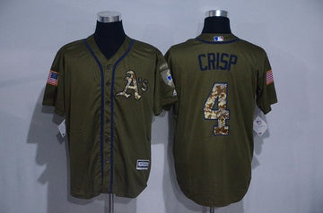 Coco Crisp Oakland Athletics green Salute To Service jersey
