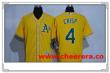 Coco Crisp Oakland Athletics yellow jersey