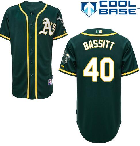 Chris Bassitt Oakland Athletics green jersey