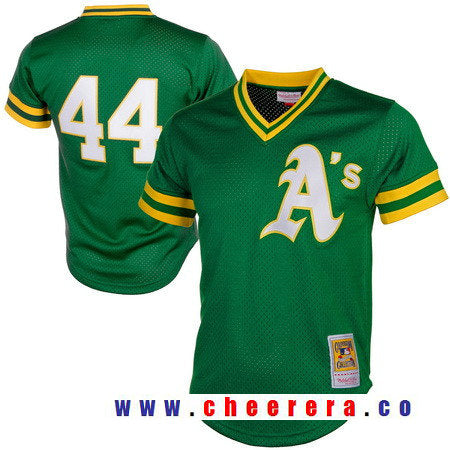 Reggie Jackson Oakland Athletics green Throwback jersey