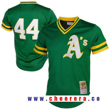 Reggie Jackson Oakland Athletics green Throwback jersey