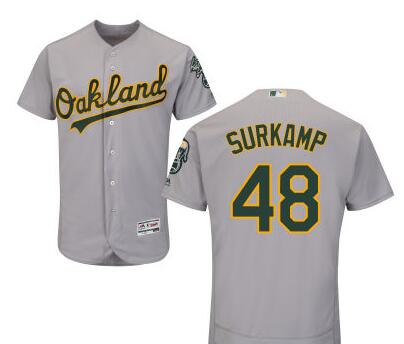 Eric Surkamp Oakland Athletics gray Road jersey