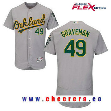 Kendall Graveman Oakland Athletics gray Road jersey