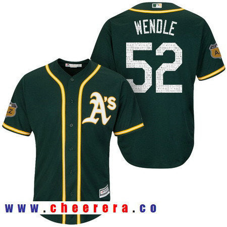 Joey Wendle Oakland Athletics green jersey