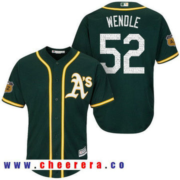 Joey Wendle Oakland Athletics green jersey