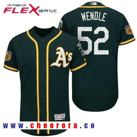 Joey Wendle Oakland Athletics green jersey