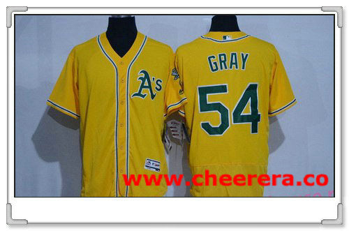 Sonny Gray Oakland Athletics yellow jersey