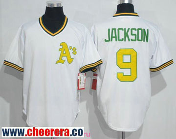 Reggie Jackson Oakland Athletics white Throwback jersey
