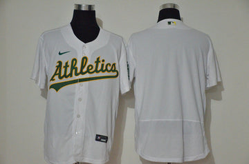 Custom Oakland Athletics white jersey