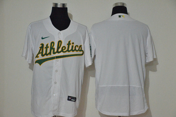 Custom Oakland Athletics white jersey