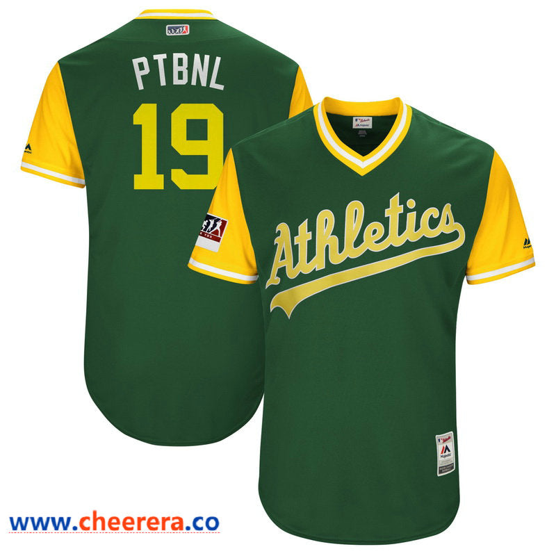 Josh Phegley Ptbnl Majestic Oakland Athletics green-yellow Authentic jersey