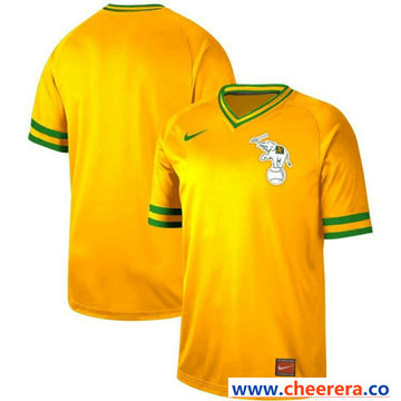 Oakland Athletics yellow Legend jersey