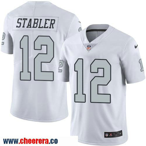 Kenny Stabler Las Vegas Raiders white Color Rush jersey