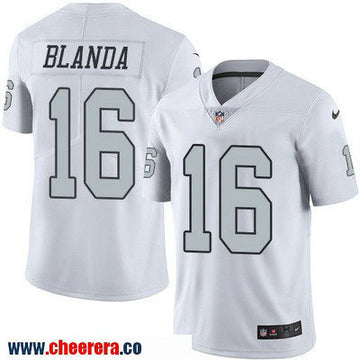 George Blanda Las Vegas Raiders white Color Rush jersey