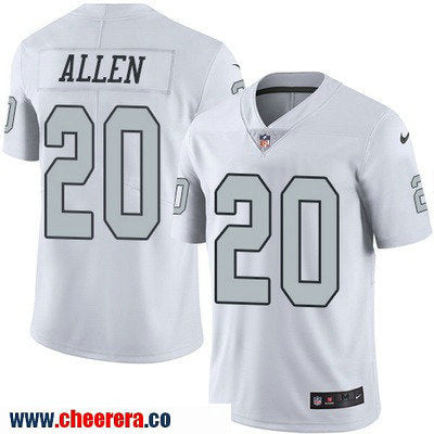 Nate Allen Las Vegas Raiders white Color Rush jersey