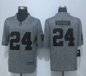 Charles Woodson Nike Las Vegas Raiders gray Limited jersey