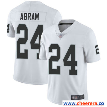 Johnathan Abram Las Vegas Raiders white Vapor jersey