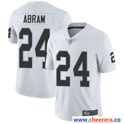 Johnathan Abram Las Vegas Raiders white Vapor jersey