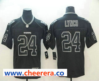 Marshawn Lynch Las Vegas Raiders black Color Rush jersey
