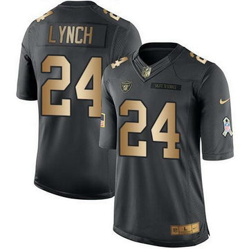 Marshawn Lynch Las Vegas Raiders anthracite Salute To Service jersey