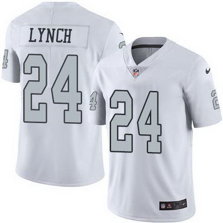 Marshawn Lynch Las Vegas Raiders white Color Rush jersey