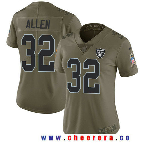 Marcus Allen Las Vegas Raiders olive Salute To Service jersey