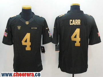 Derek Carr Las Vegas Raiders anthracite Salute To Service jersey