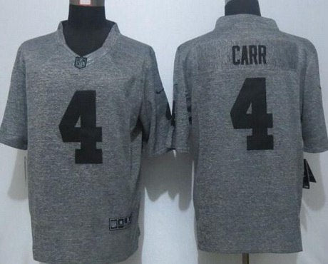 Derek Carr Nike Las Vegas Raiders gray Limited jersey