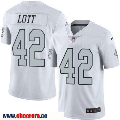 Ronnie Lott Las Vegas Raiders white Color Rush jersey