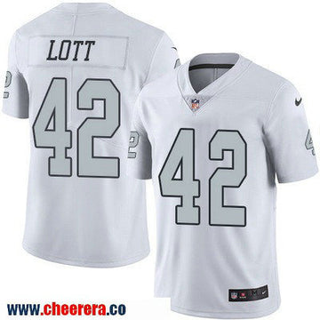 Ronnie Lott Las Vegas Raiders white Color Rush jersey