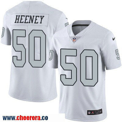 Ben Heeney Las Vegas Raiders white Color Rush jersey