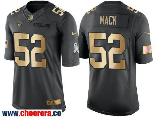Khalil Mack Las Vegas Raiders anthracite Salute To Service jersey