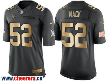 Khalil Mack Las Vegas Raiders anthracite Salute To Service jersey