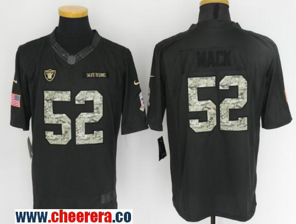 Khalil Mack Las Vegas Raiders black Salute To Service jersey