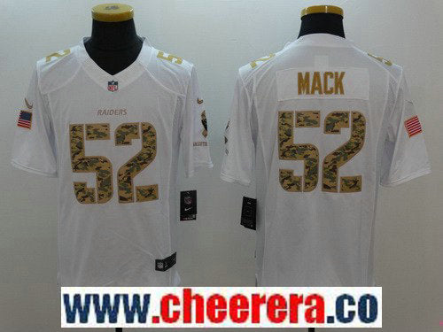 Khalil Mack Las Vegas Raiders white Salute To Service jersey