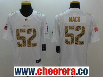 Khalil Mack Las Vegas Raiders white Salute To Service jersey