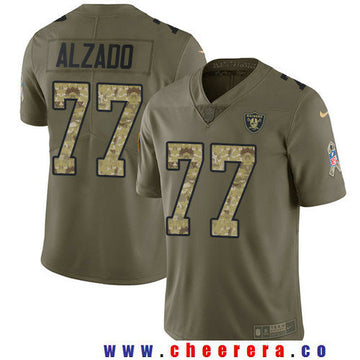 Lyle Alzado Las Vegas Raiders olive Salute To Service jersey