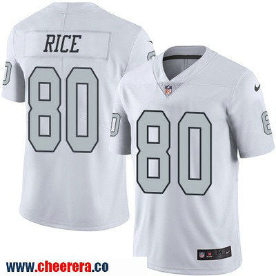 Jerry Rice Las Vegas Raiders white Color Rush jersey