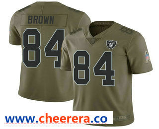 Antonio Brown Las Vegas Raiders olive Salute To Service jersey