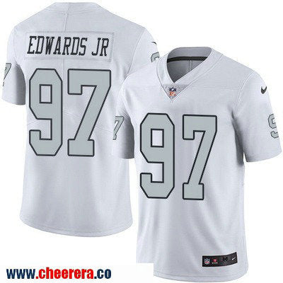 Mario Edwards Jr Las Vegas Raiders white Color Rush jersey