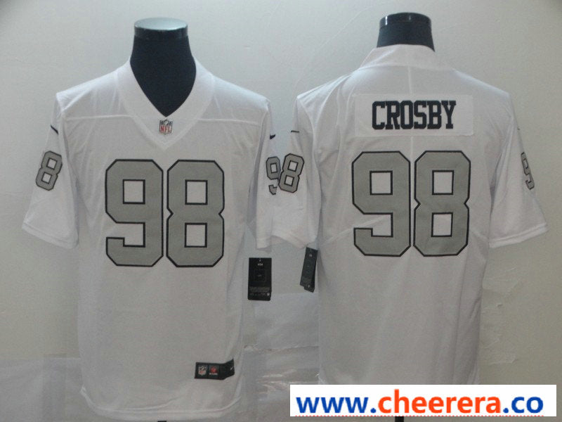 Maxx Crosby Las Vegas Raiders white Color Rush jersey