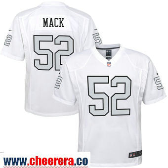 Khalil Mack Nike Las Vegas Raiders white Color Rush jersey