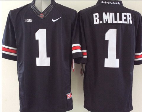 Baxton Miller Ohio State Buckeyes black jersey