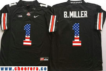 Baxton Miller Ohio State Buckeyes black Fashion jersey