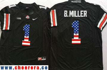 Baxton Miller Ohio State Buckeyes black Fashion jersey