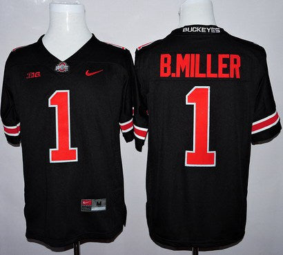Baxton Miller Ohio State Buckeyes black Limited jersey