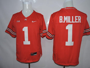 Baxton Miller Ohio State Buckeyes red Limited jersey