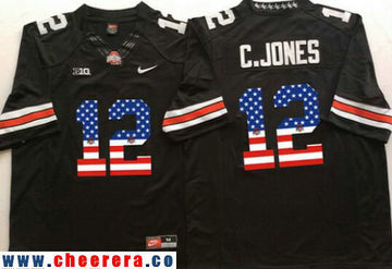 Cardale Jones Ohio State Buckeyes black Fashion jersey