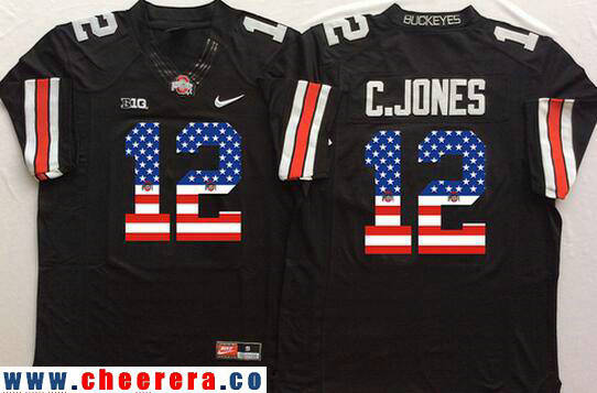 Cardale Jones Ohio State Buckeyes black Fashion jersey
