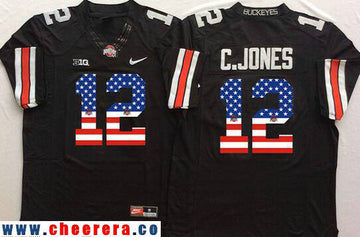 Cardale Jones Ohio State Buckeyes black Fashion jersey